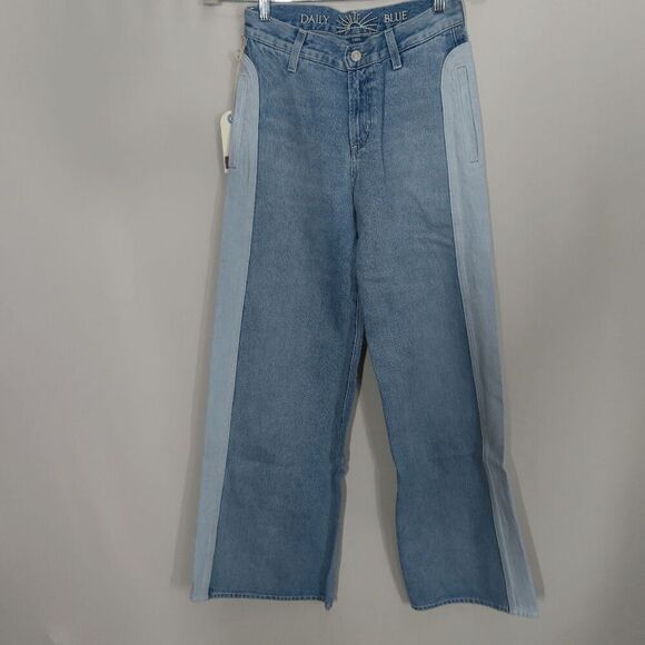 Daily Blue Pacific Light Blue Wide Leg Easy Jeans 24 - Picture 1 of 8